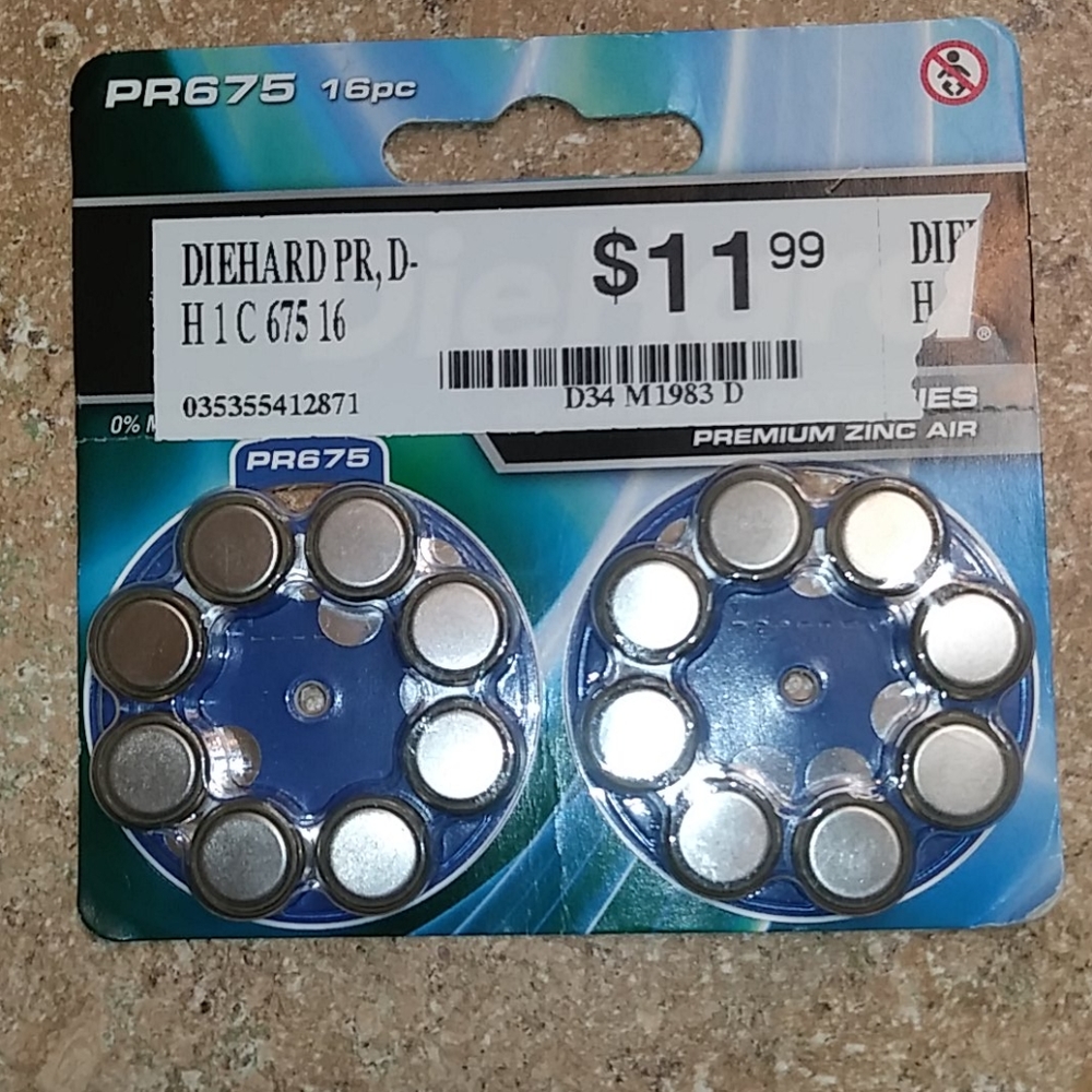 Diehard battery pack 16 piece PR675
